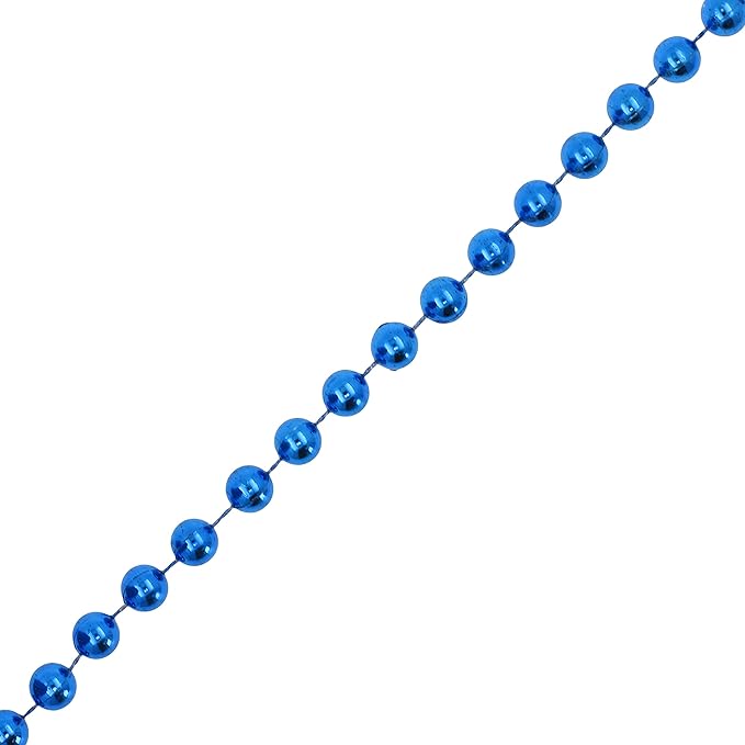 Mandala Crafts 10mm Faux Blue Pearl Beads Roll - Image 2