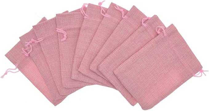 20Pcs Drawstring Burlap Bags 2.7 x 3.5 Inch - Image 2