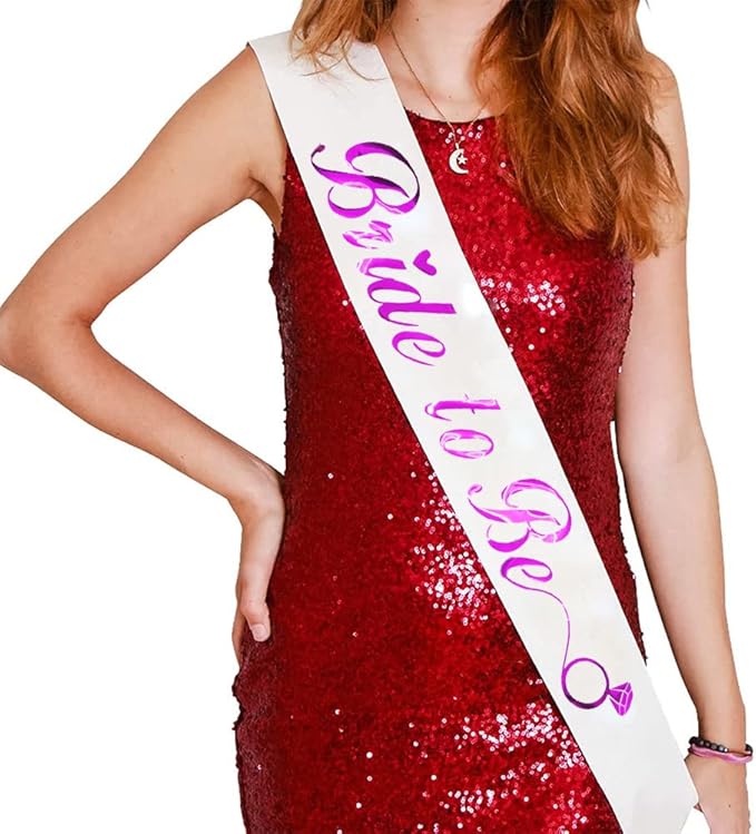 KETAOO Bride to Be Sash, Hot Pink Bachelorette Sash - Image 5
