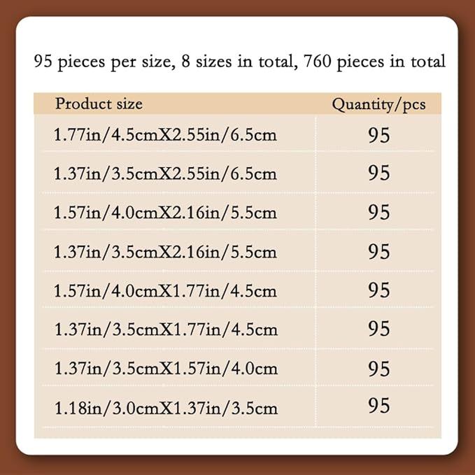 Philatelic Supplies OPP Stamp Protection Bags 8 Models, Total 760 Stamps - Image 3