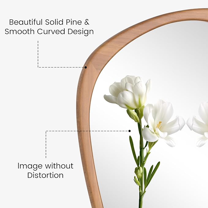 WallBeyond Asymmetrical Mirror, Irregular Wall Mirror, Wall Mirrors Decorative - Image 5