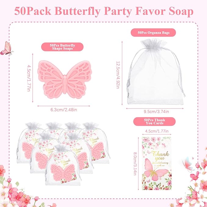 50Sets Butterfly Baby Shower Favors - Image 2