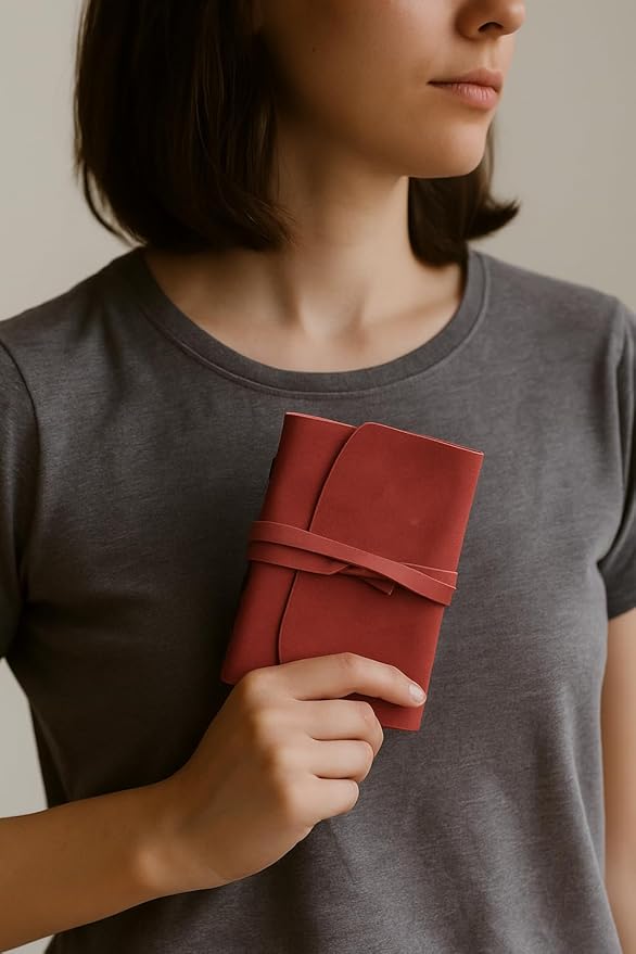 Leather Diary for Women -, A5 Leather Notebook 6x8.1 Inch, Genuine Leather - Image 2