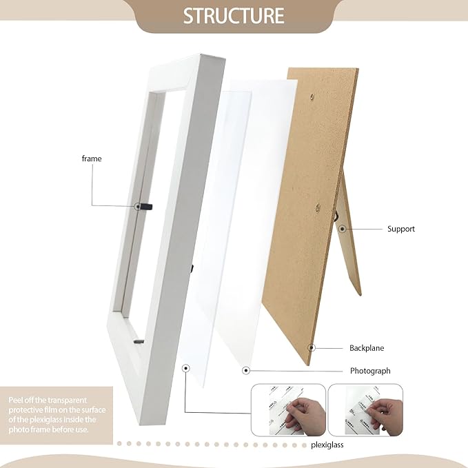 Set of 50 Picture Frame Bulk Photo Frames Wall Mounting Simple Photo Frames - Image 3