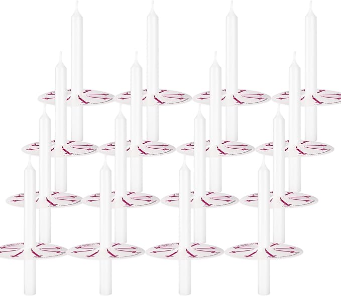 100 White Odorless Taper Candles - Image 3