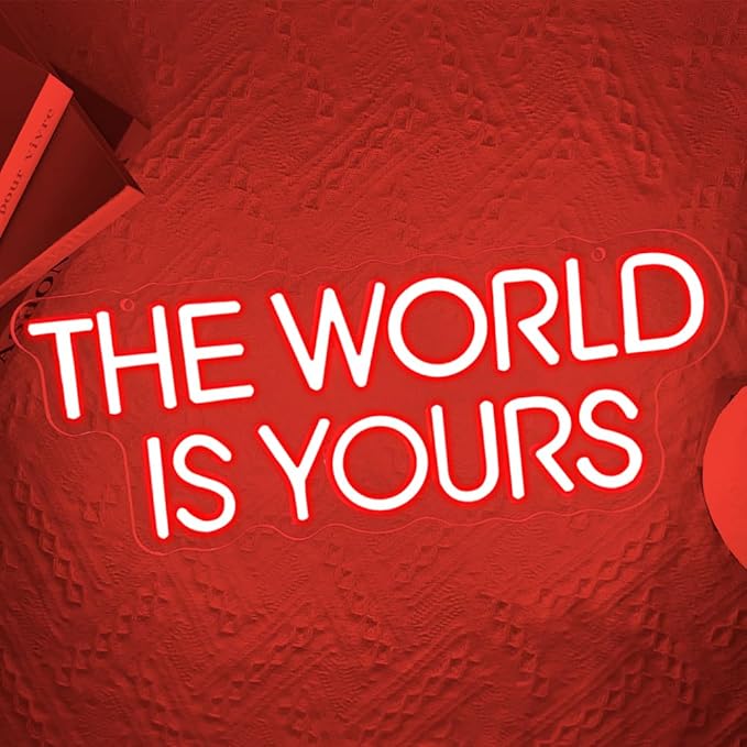 The World is Yours Neon Sign, Backdrop - Image 2