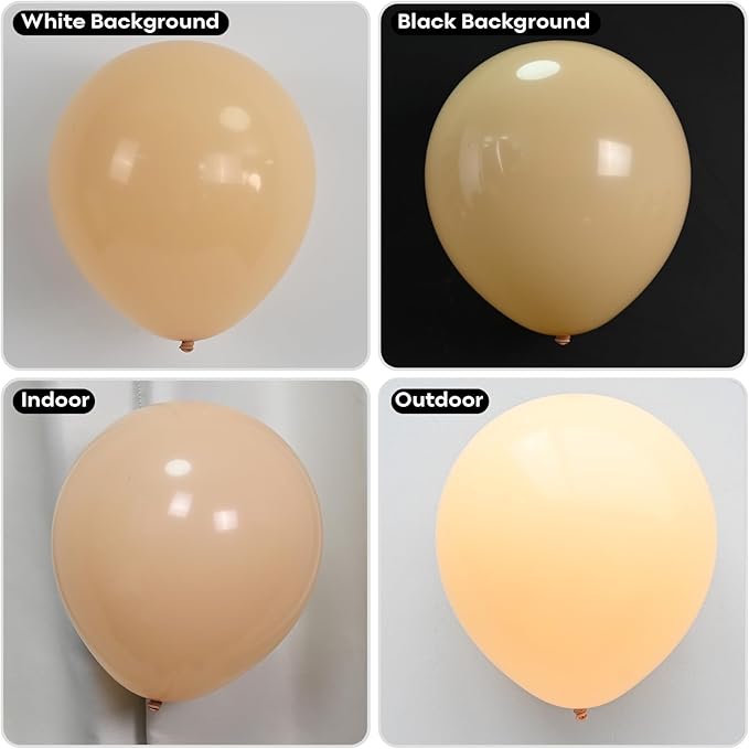 Togvu Retro Blush Pink Balloons, 60 Packs 12 Inch Dusty Pink Metallic Chrome - Image 7