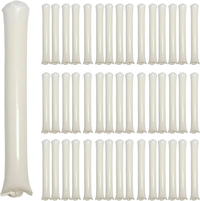 48pcs Round Head Boom Sticks Thunder Sticks Cheering Sticks Team Spirit Plastic by ROSEBB
