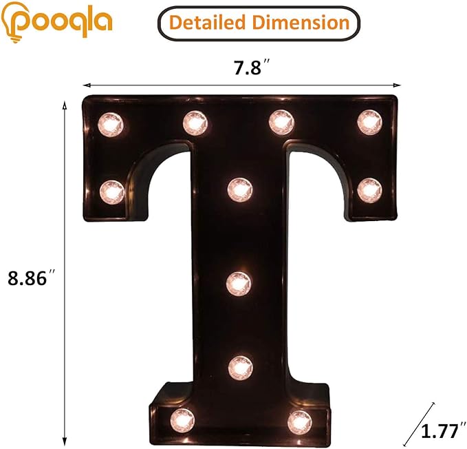 Decorative LED Illuminated Letter Marquee Sign - Image 4