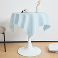 Small Square Light Blue Tablecloth 36 x 36 Inch Polyester Fabric Washable Table by YZKITM