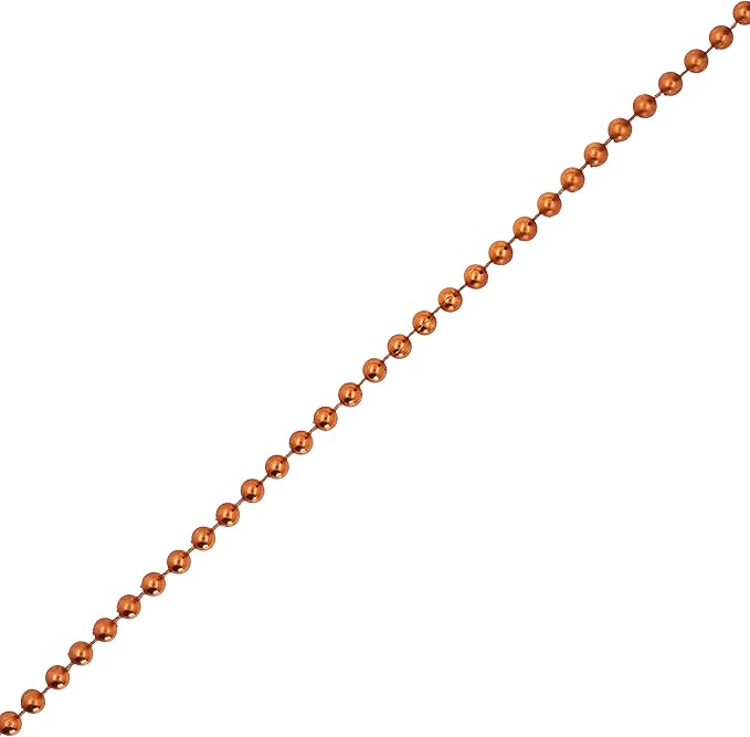 Mandala Crafts 4mm Faux Copper Pearl Beads Roll - Image 2