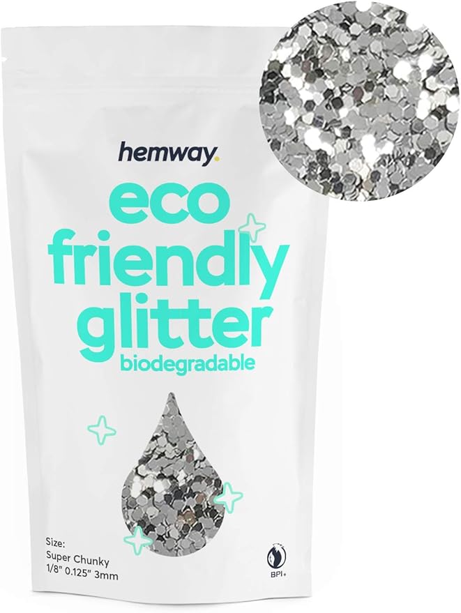 Hemway Eco Friendly Biodegradable Glitter 100g / 3.5oz Bio Cosmetic Safe by Hemway