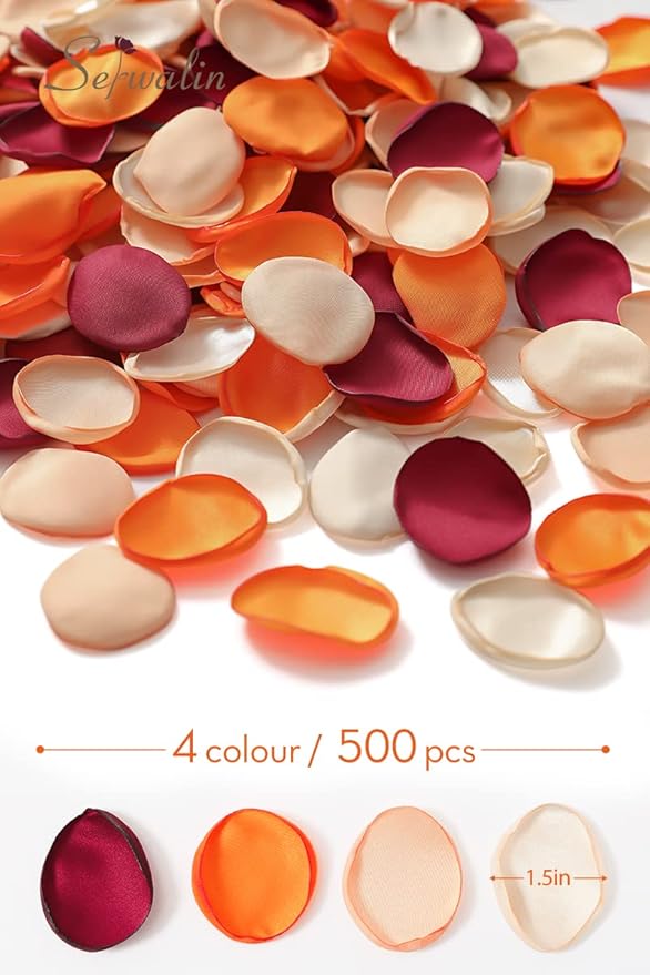 Serwalin 500Pcs Silk Rose Petals Flower Petals - Image 6