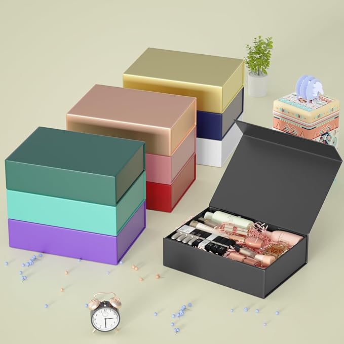 Black Gift Boxes 11.9" x 8.5" x 3.3" - Image 5