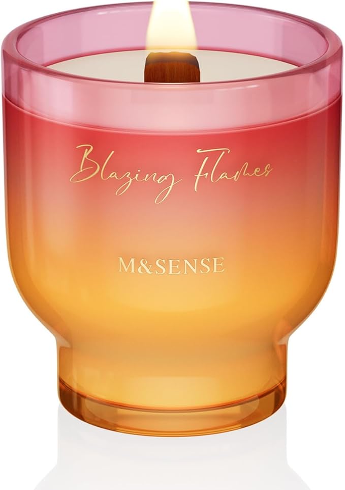M&SENSE 9.88oz Natural Soy Wax Jar Candle by MSENSE