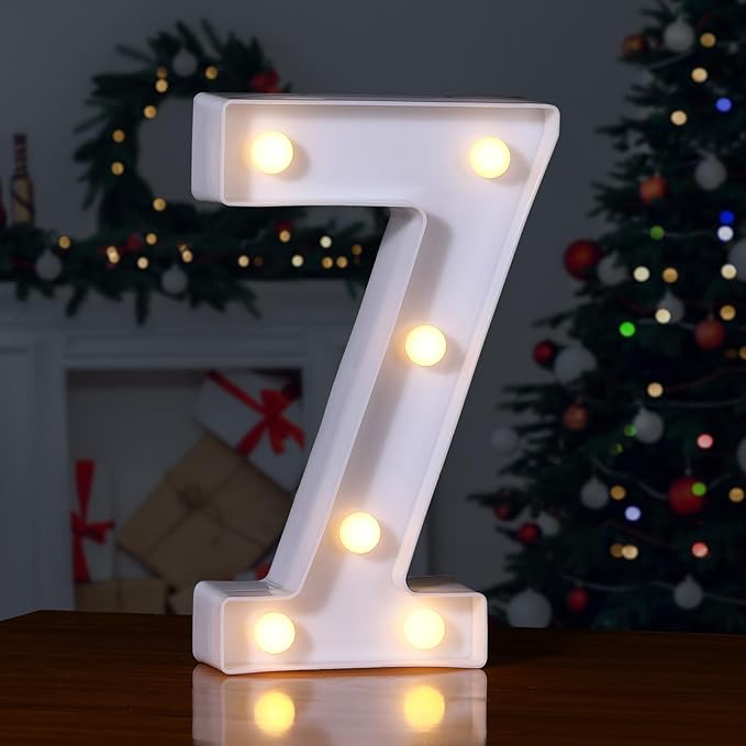 Foaky Decorative Led Marquee Light Up Number, Marquee Light Up Number Sign by Foaky