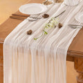Ivory Table Runner Cheesecloth Table Runner 14FT Farmhouse Table Runners 160 by LINXTAR