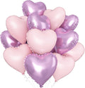 Pink Purple Heart Balloons by Adorely