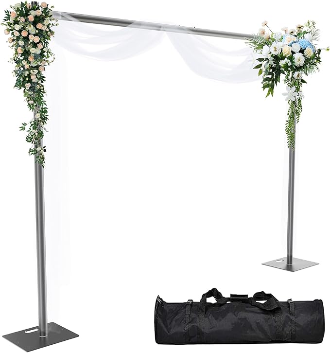 Pipe and Drape Backdrop Stand 10ftx10ft Adjustable Background Support System by Kinchoix