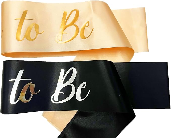 Bride to Be Sash and Groom to Be Sash, Bachelorette Party Supplies Engagement - Image 7