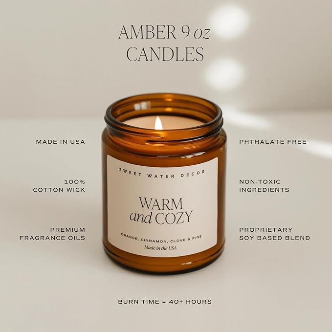 Sweet Water Decor Fall Candles for Home Scented - Image 4