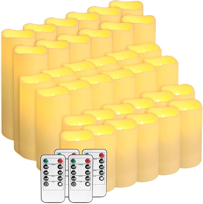 36-Pack Flickering Flameless Candles - Image 3