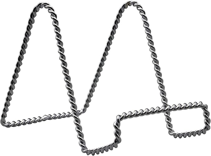 TRIPAR Decorative Twisted Wire Stand, Chrome Display Tabletop Easel Sleek & by TriparInternational