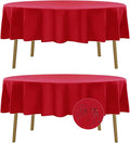 Fokitut 2 Pack Waterproof Round Tablecloth, 60 Inch, Stain Resistant and by BalsaCircle