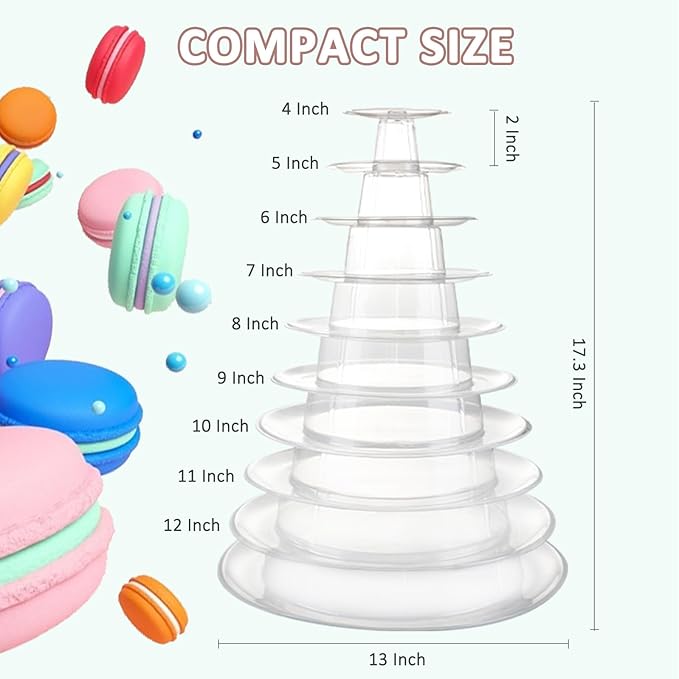 Macaron Tower Stand for Wedding Birthday Party - Image 7