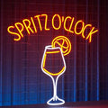 Spritz O'clock Neon Sign, Bar Pub Neon Sign, Custom Neon Sign, Spritz Cocktail by BELISAMA