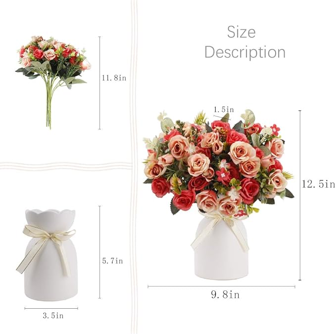 LESING Artificial Silk Rose - Image 3