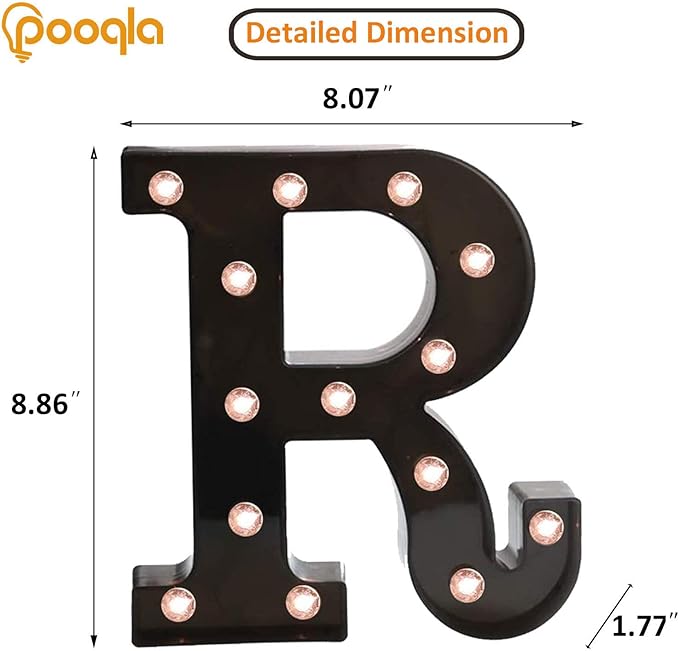 Decorative LED Illuminated Letter Marquee Sign - Image 4