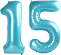 Pearl Blue 15 Number Balloon by Upgesy