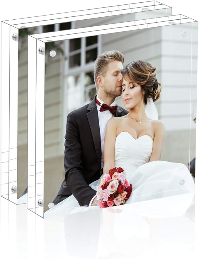 Magicool Premium Acrylic Photo Frame- Magnet Photo Frame -Double Sied Thick by Magicool