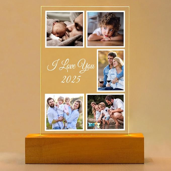 Custom Picture Frames with Photo, Customized Photo Frame with Night Light by Kasofong