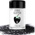 Black Edible Glimmer Powder Glitter by Enjoyyourcolorfullife