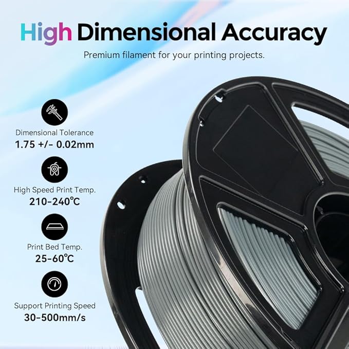FLASHFORGE Rapid PLA Filament 1.75mm, High Flow Speedy 3D Printer Filament - Image 5