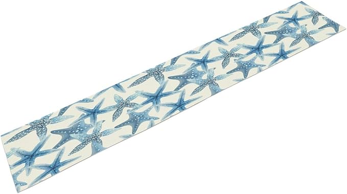 Starfish Plaid Table Flag Green Plaid and Marine Life Starfish Kitchen Table - Image 2