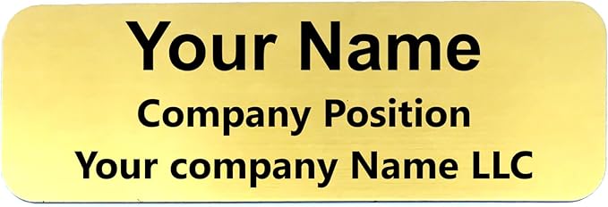 Custom Laser Engraved Name Tag Badges - Image 2