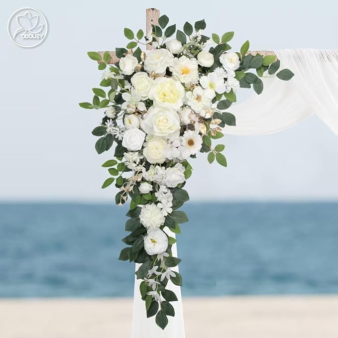 Wedding Arch Flowers, Artificial Flower Arch Decor - Image 3