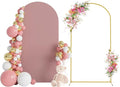 Wokceer 6.6 FT Wedding Arch Stand and Arch Cover, Metal Arch Stand by Wokceer