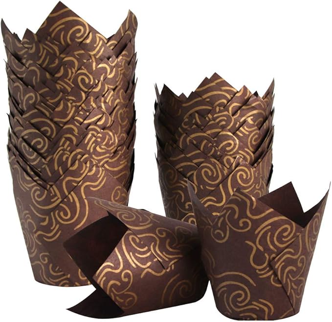 150pcs Tulip Cupcake Liners Baking Cups Muffin Liner Grease-Proof Paper Cupcake by Staruby