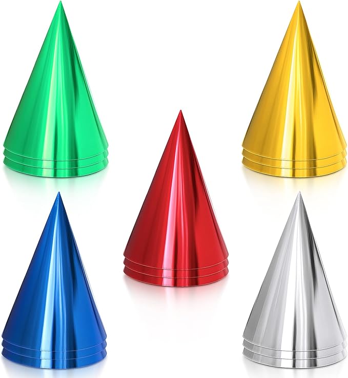Sumind Colorful Birthday Party Hats Cone Hats by Sumind