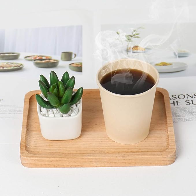 Disposable Paper Cups, Plant Fiber Brown Hot Drink Cups 160 Count 8 oz - Image 2