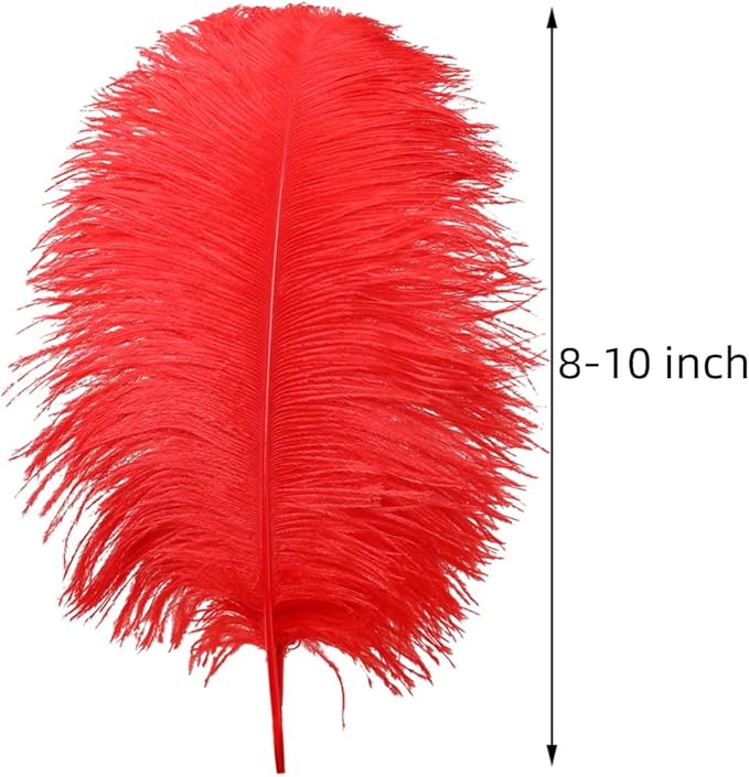 Ballinger Red Ostrich Feathers Bulk - Image 3