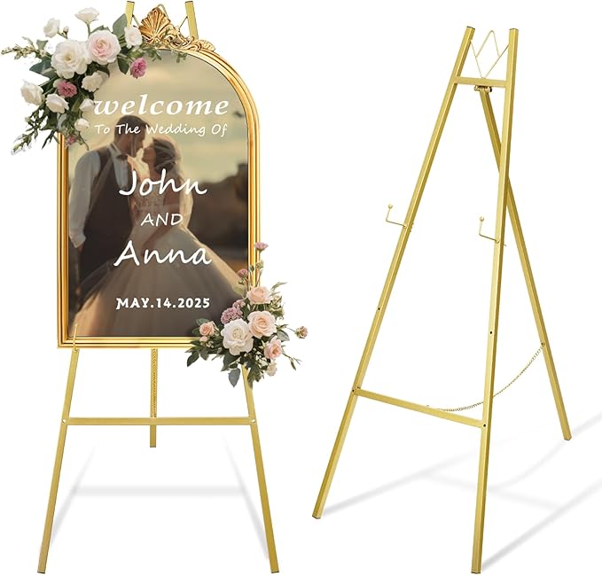 WATIHERE 57.5" Gold Easel Stand by Unknown