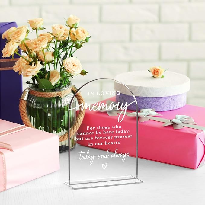 In Loving Memory Acrylic Wedding Sign Memory Table Sign - Image 4