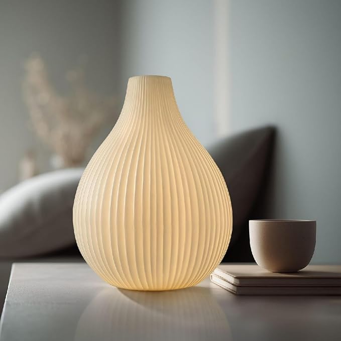 RONDURE 11.0" Modern Ceramic Table Lamp, Modern Bedside Lamps - Image 5