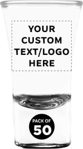 Custom 2 oz. Lord Shooter Etched Shot Glasses, 50 pack, Personalized Text by DISCOUNTPROMOS