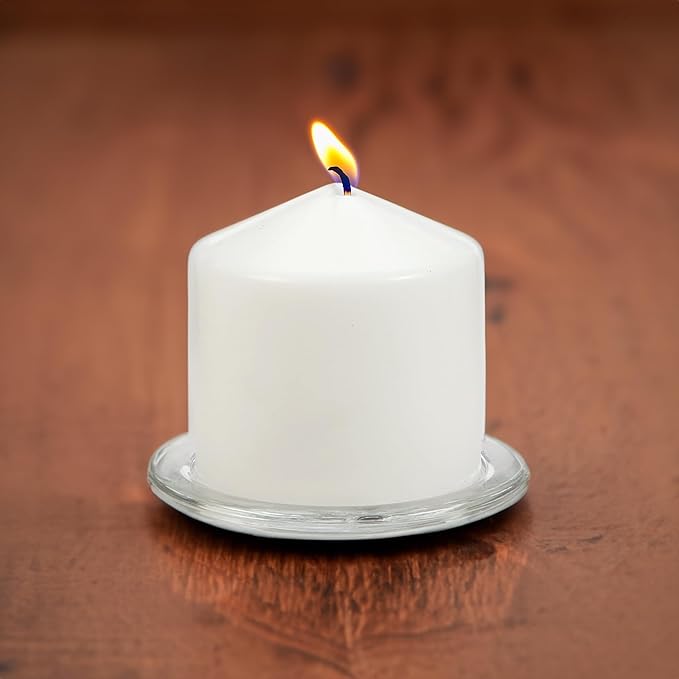 WGV Tea Light Votive Candle Holder Plate 4" W, Small Home Accent Decor - Image 3